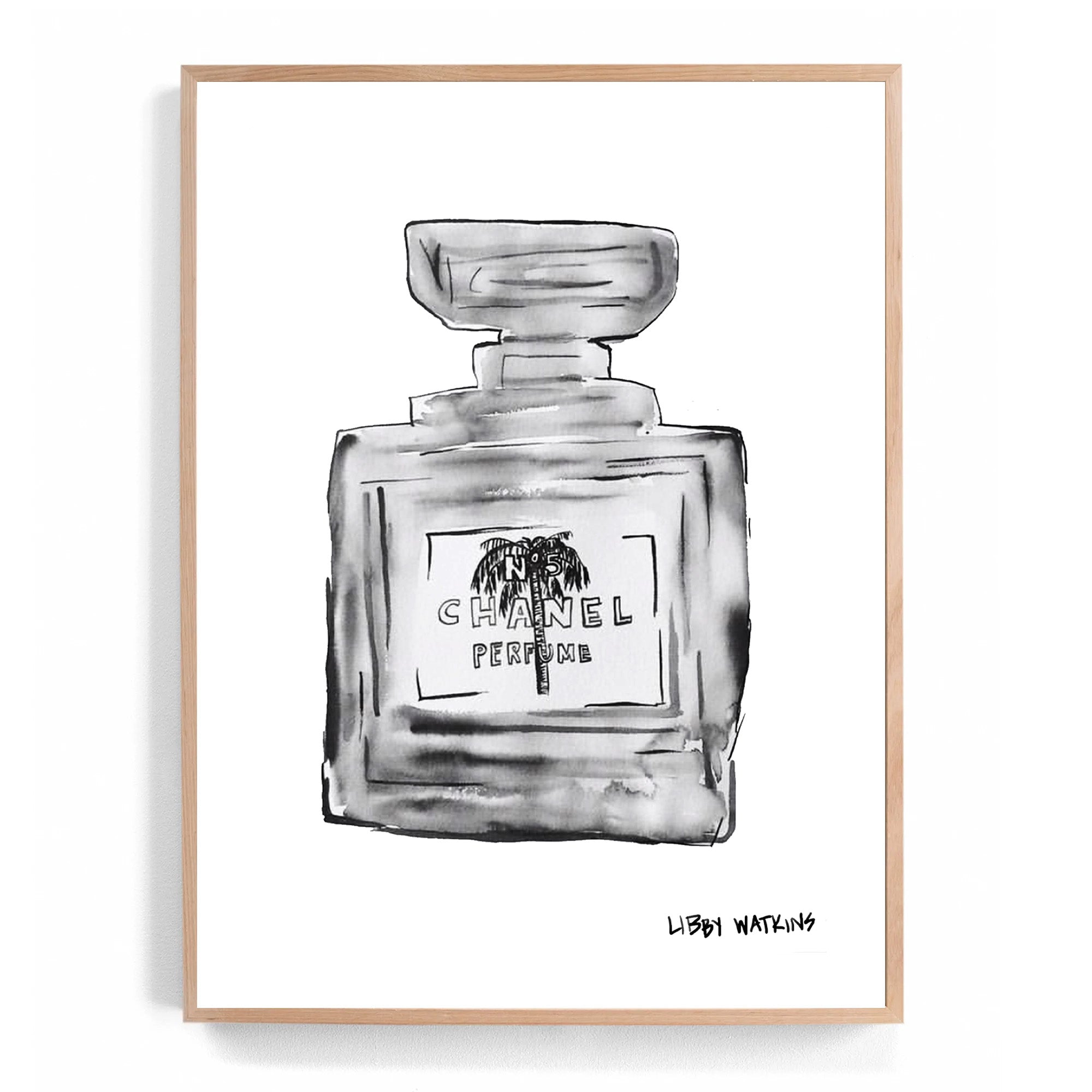 Chanel Ink Palm Art Print