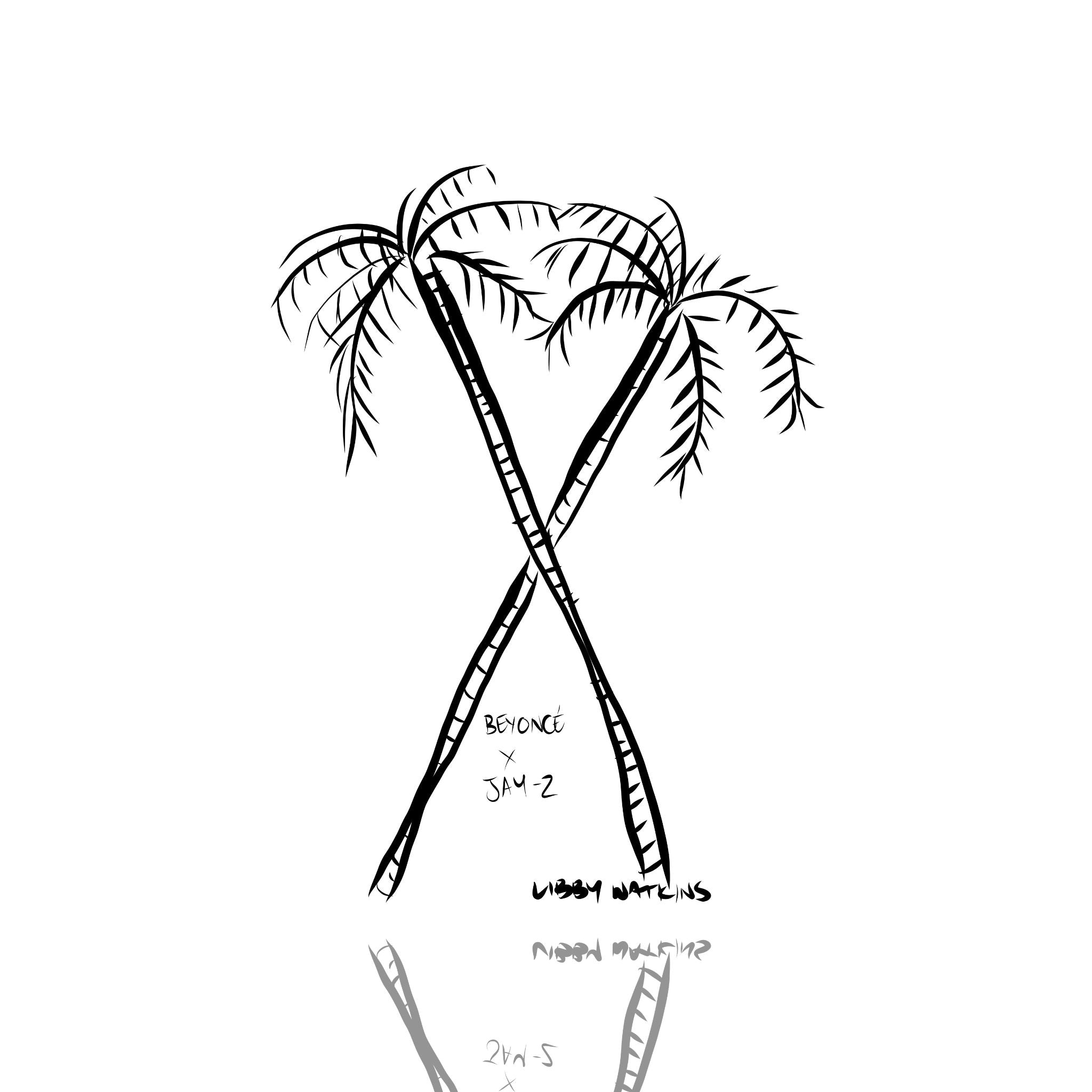 Star Crossed Ink Palm Your Name Customisation Art Print