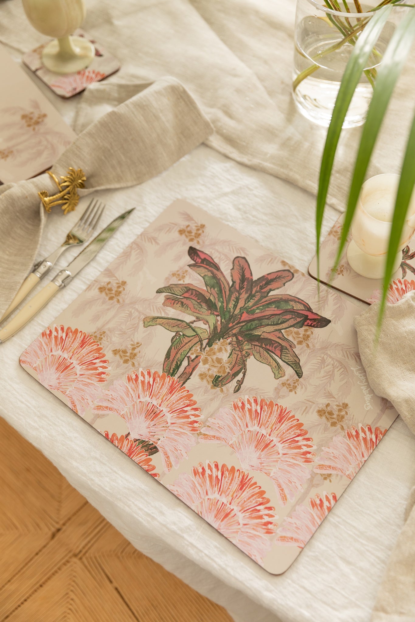 Palm Hills Blush Placemat