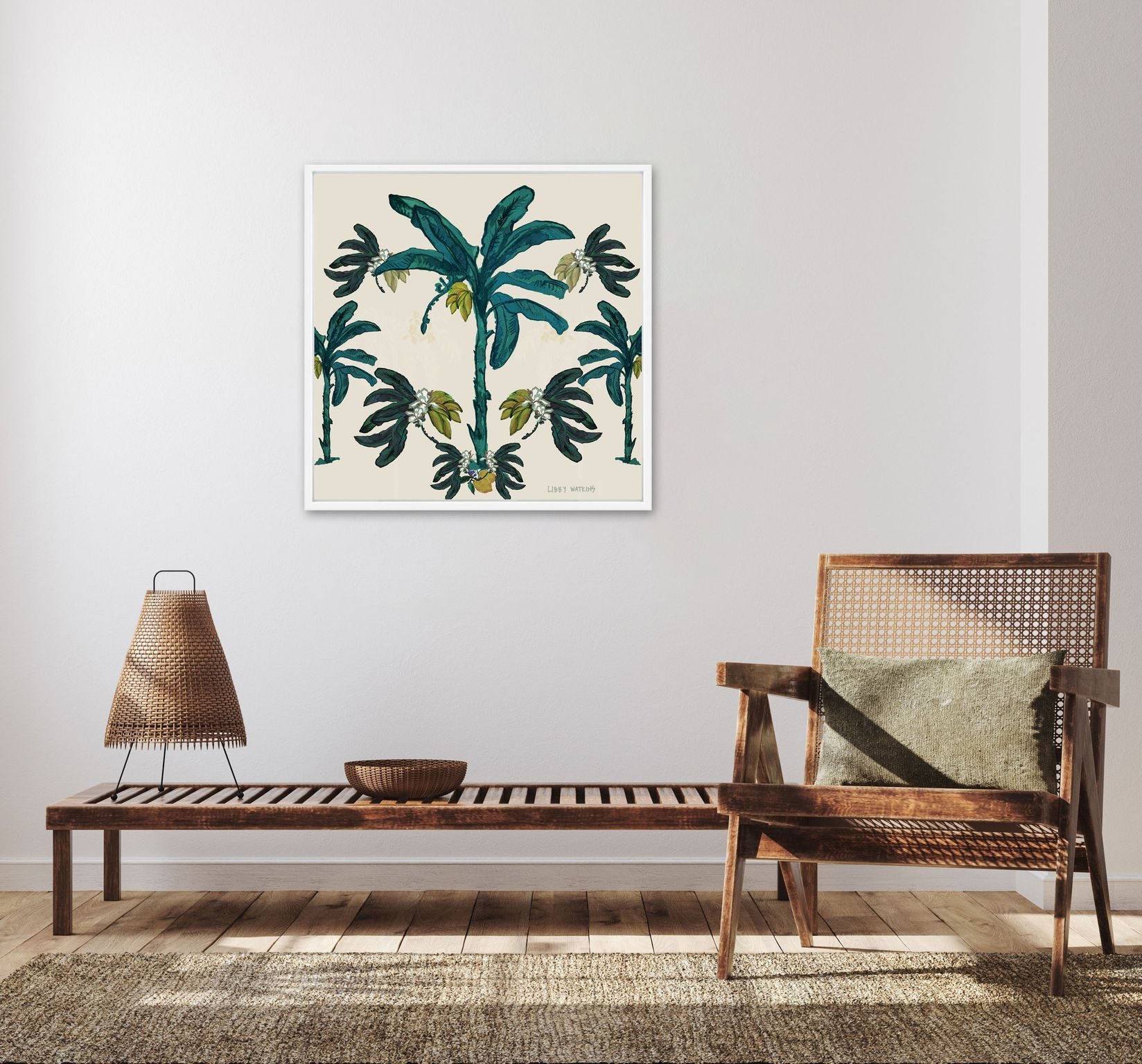 Banana Bungalow Washed Out Canvas Print – Libby Watkins