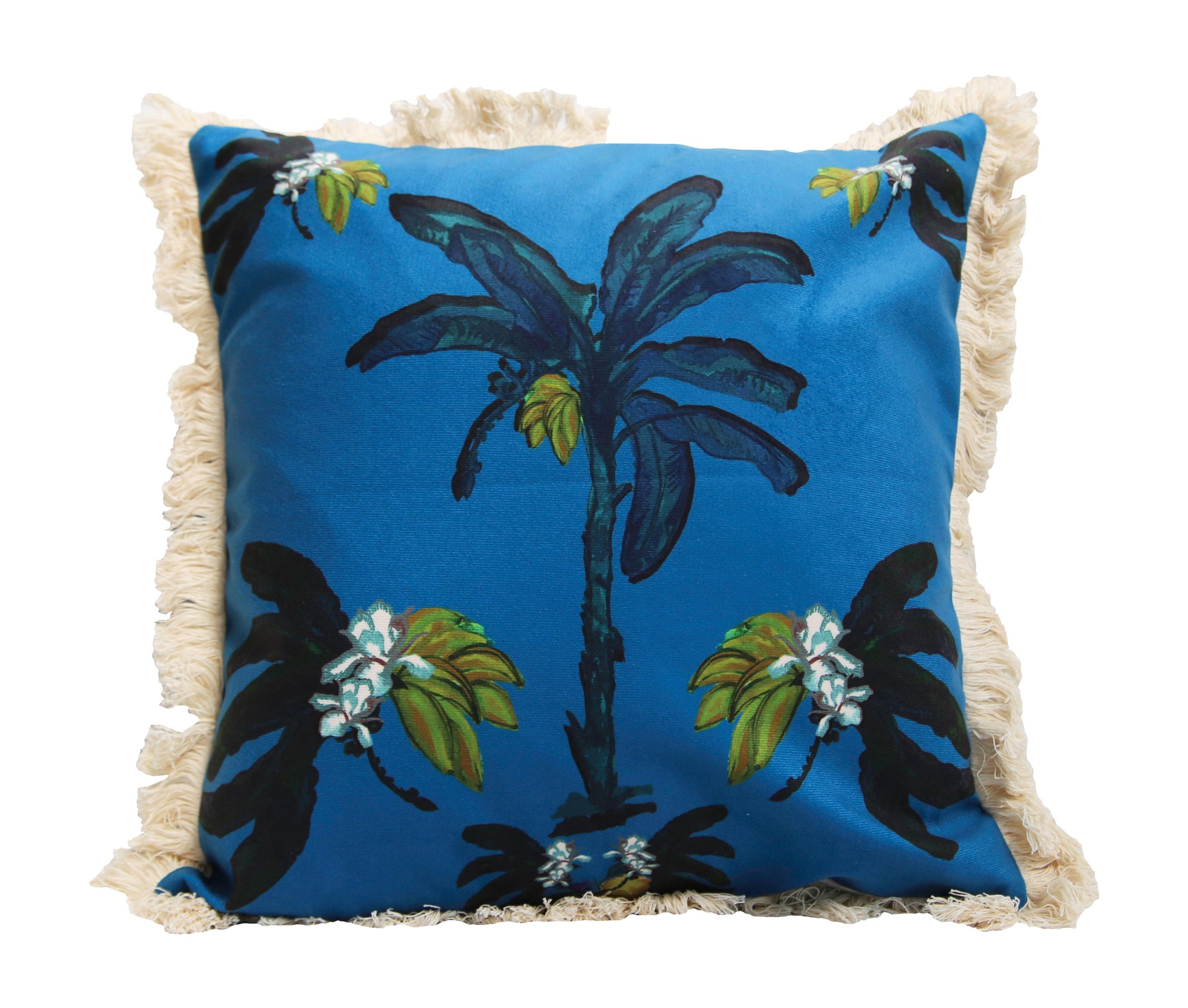 Banana Bungalow Cushion - Blue 45cm
