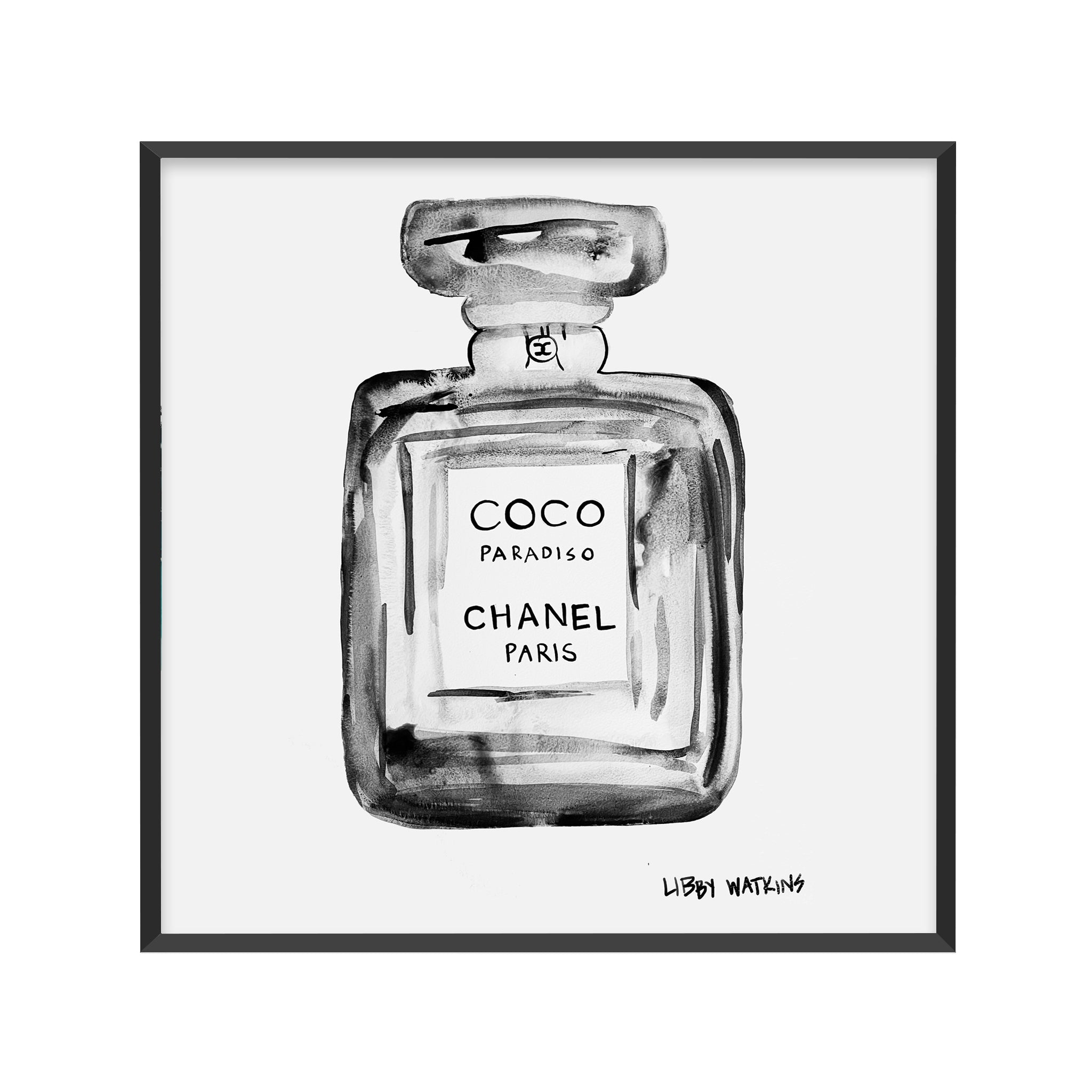 Chanel Coco Paradiso Ink Palm Canvas Print – Libby Watkins