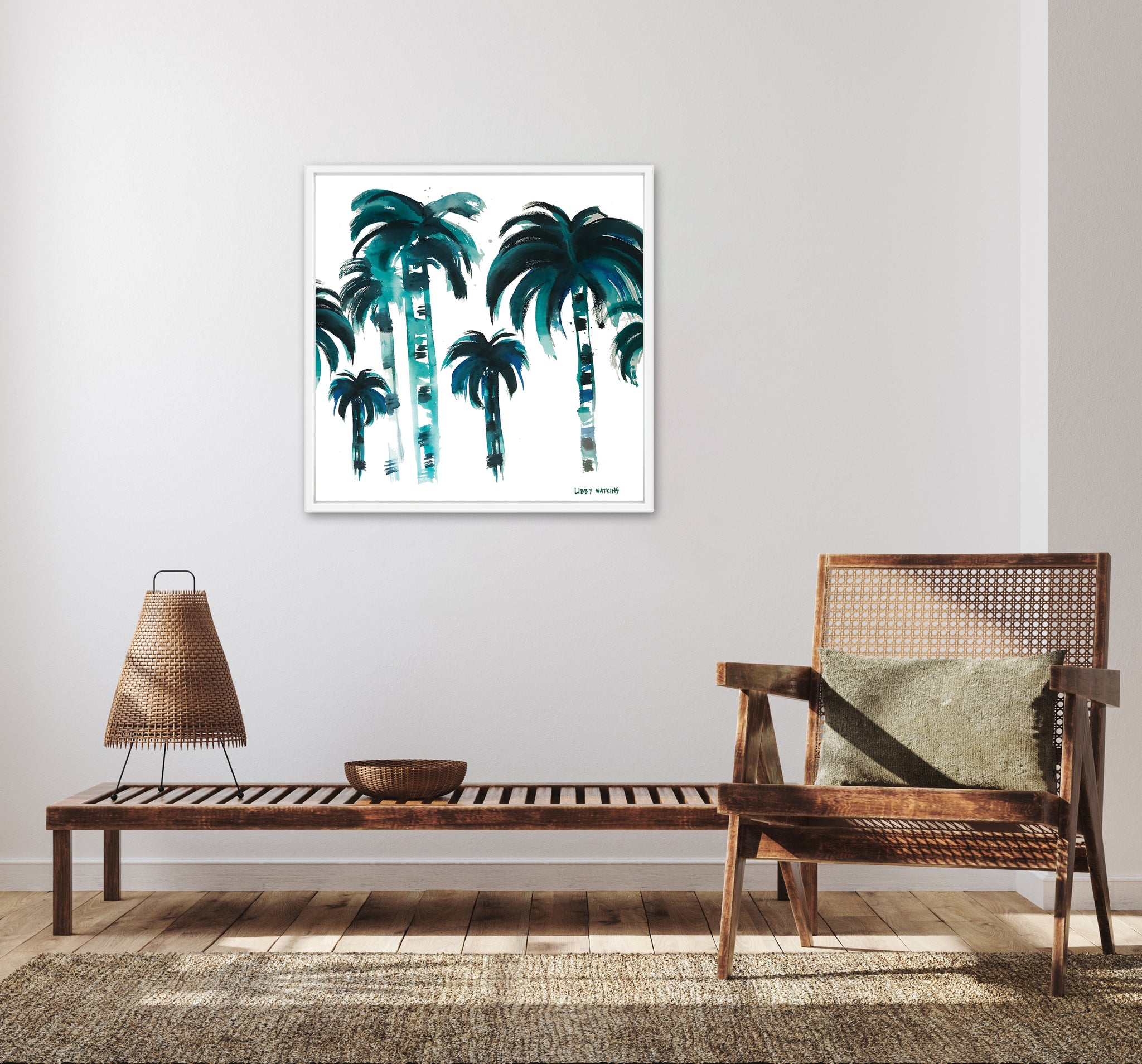Flat Fan Palm Canvas Print