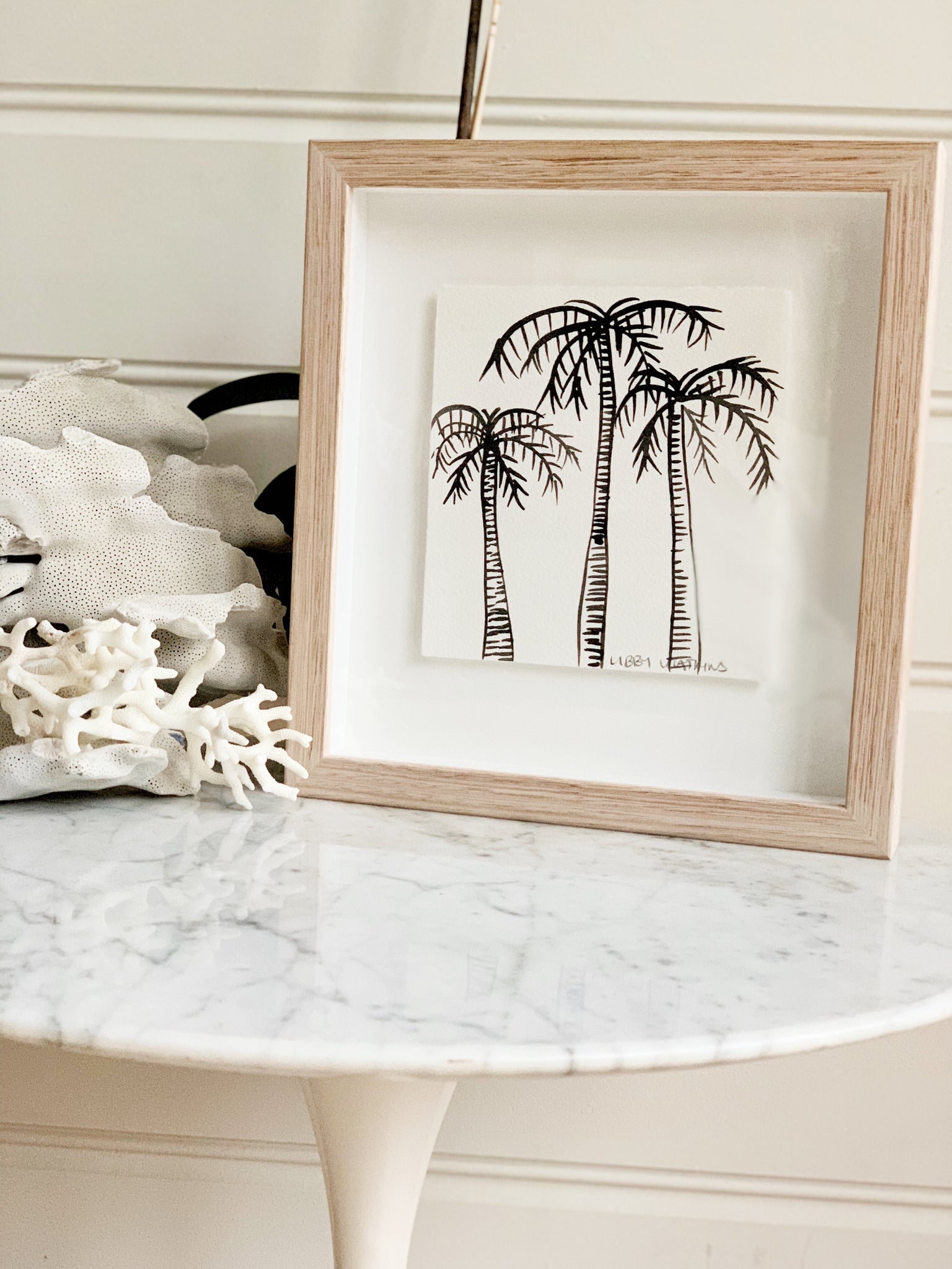 Signature Libby Watkins | Mini Ink Palm | 91804 | Made to order with artist Libby Watkins