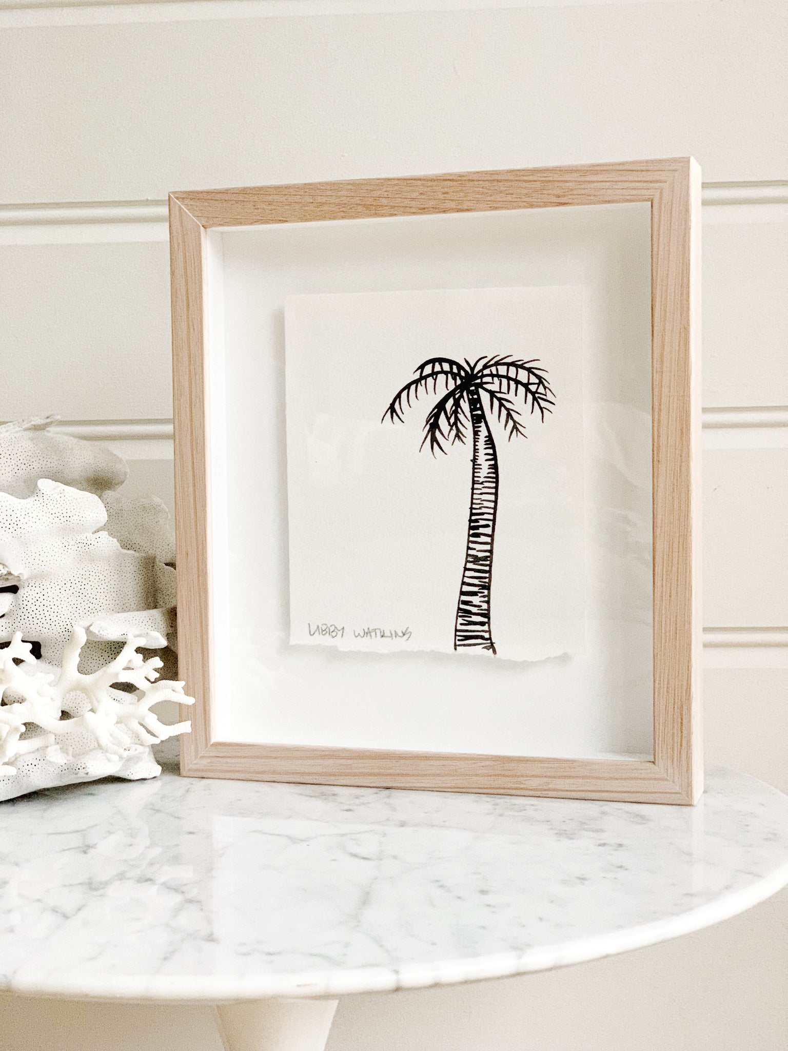 Signature Libby Watkins | Mini Ink Palm | 91810 | Made to order with artist Libby Watkins