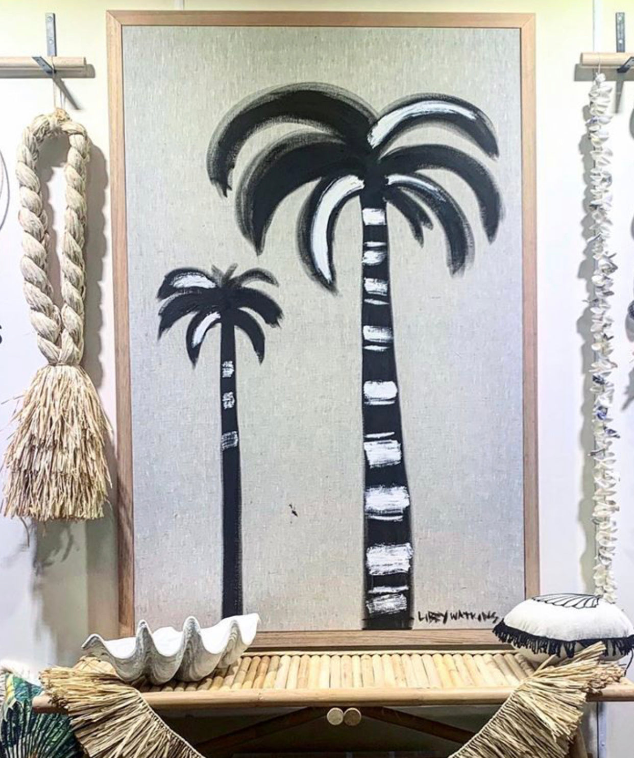 SUPERSIZED Linen Ink Palms- Made to order