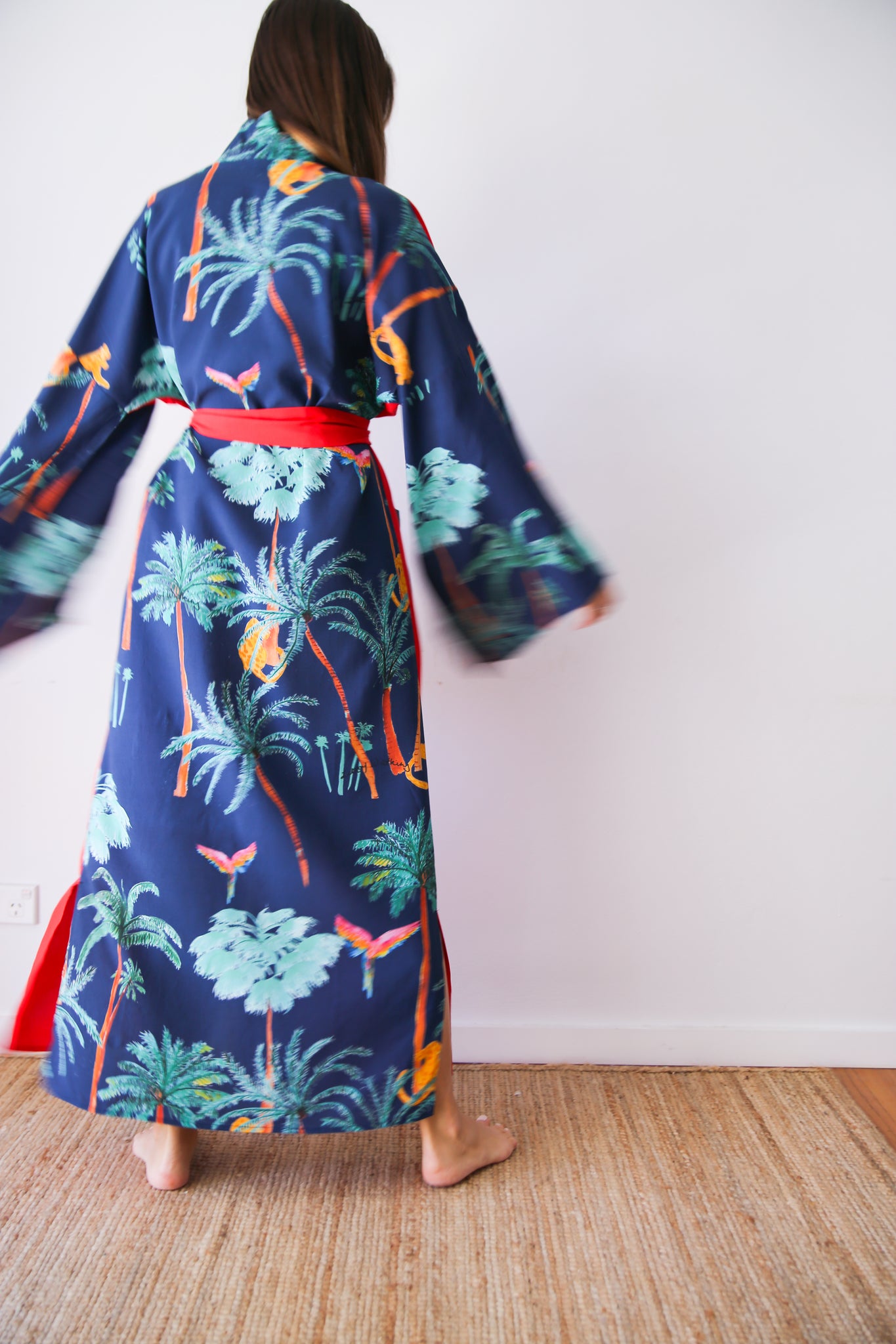 Kimono De Palmis - blue