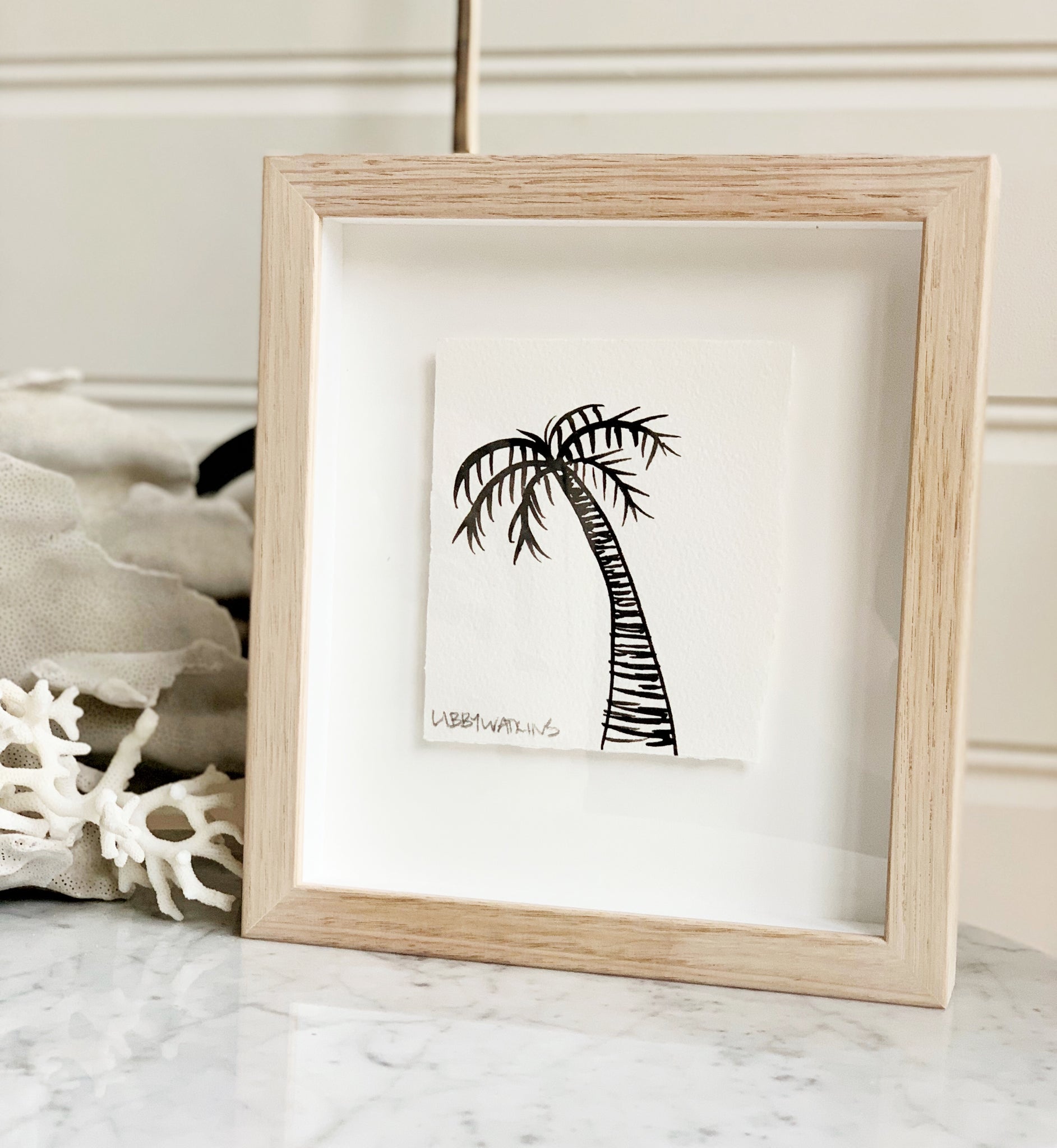 Signature Libby Watkins | Mini Ink Palm | 91801 | Made to order with artist Libby Watkins