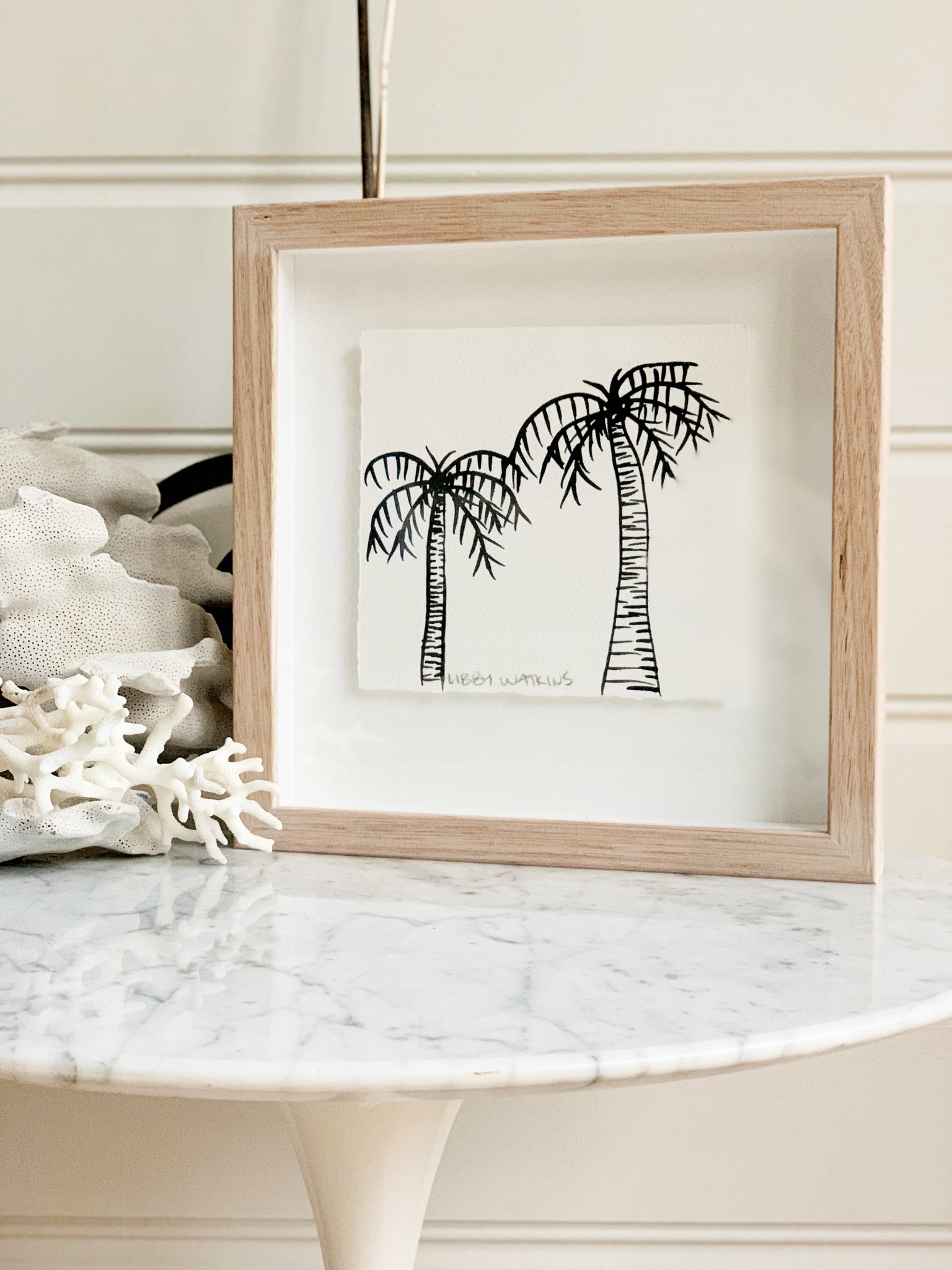 Signature Libby Watkins | Mini Ink Palm | 91802 | Made to order with artist Libby Watkins