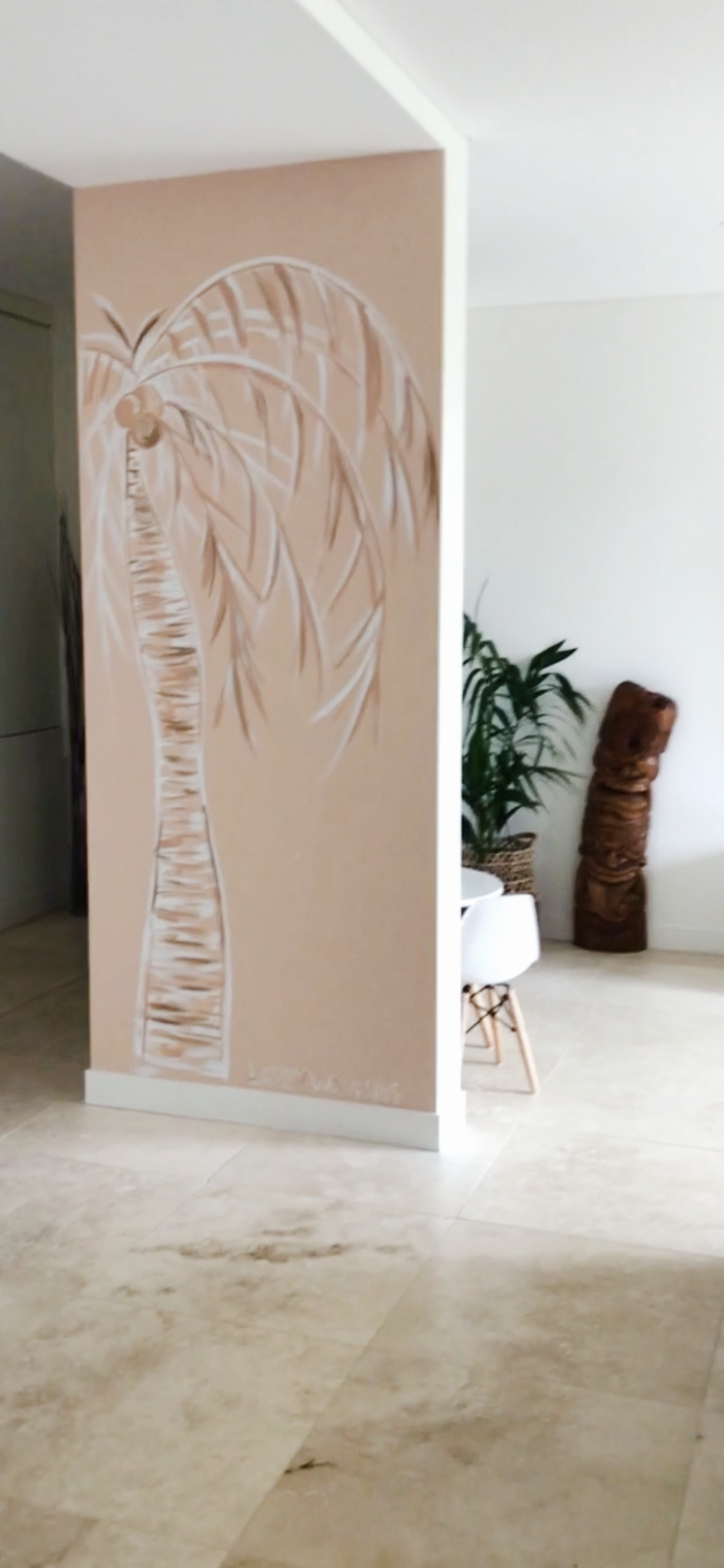 Iconic Signature Ink Palm -  MURAL INSTALL artwork by artist Libby Watkins