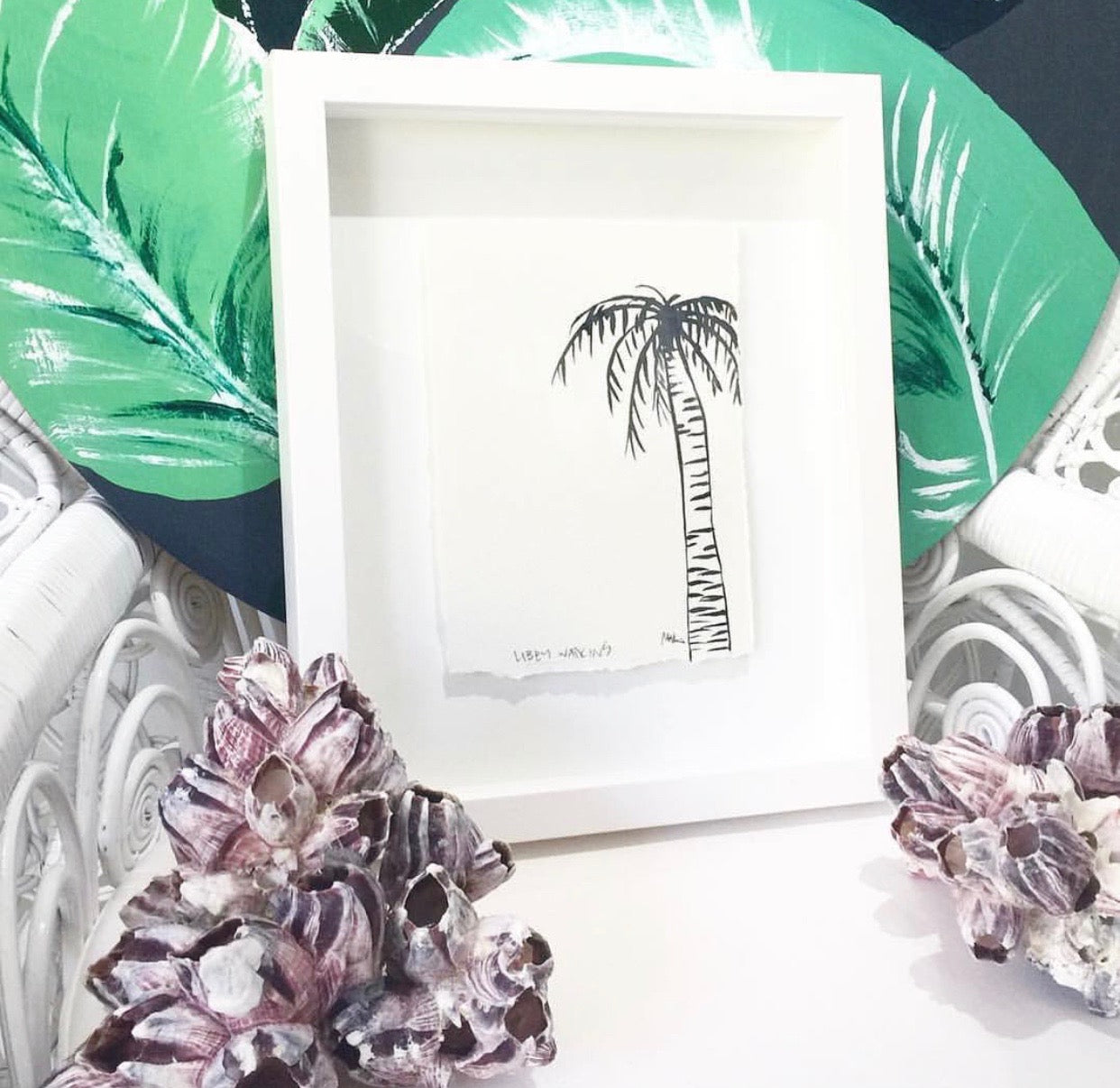 Signature Mini Ink Palm | Made to order with artist Libby Watkins