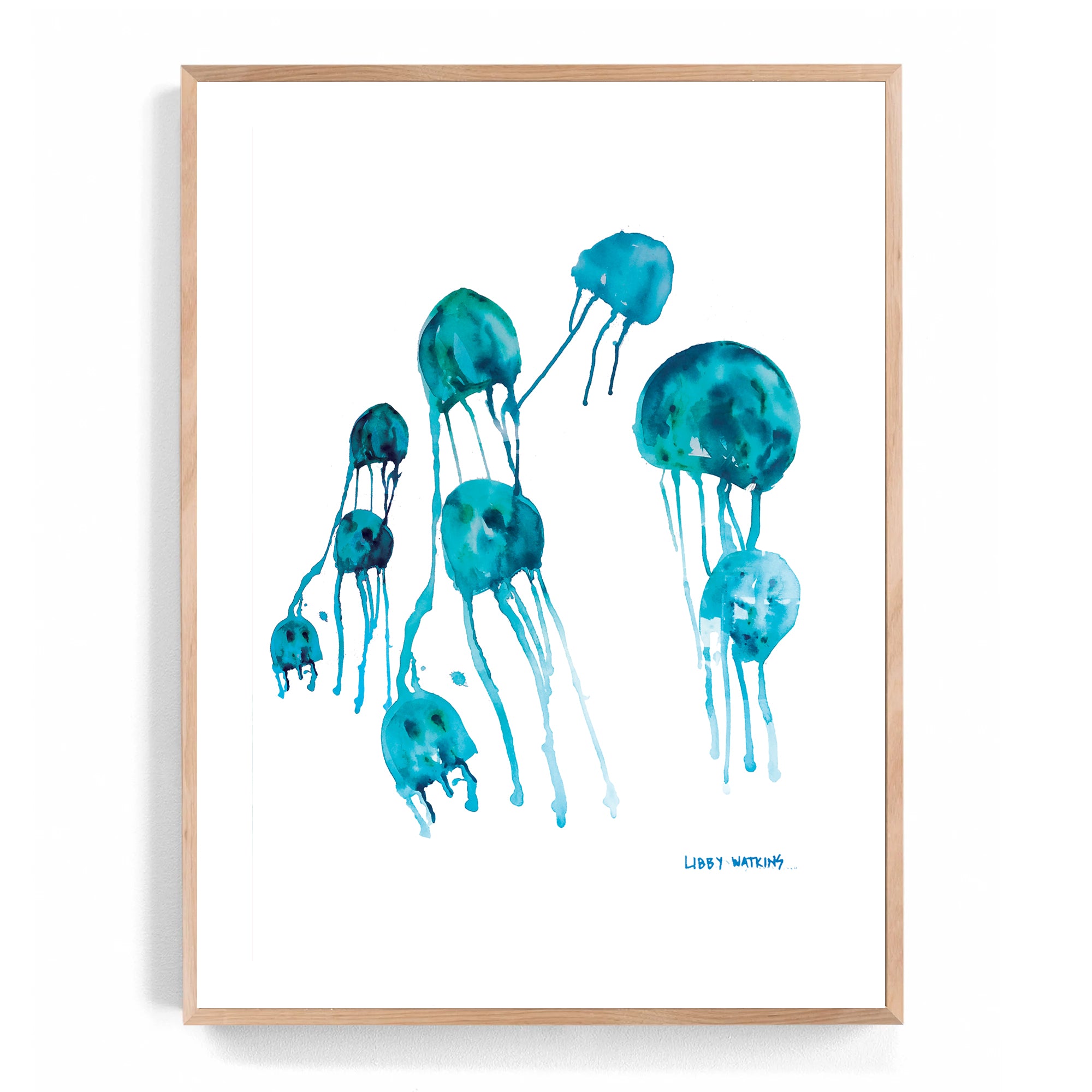 Jelly Fish Pod Art Print