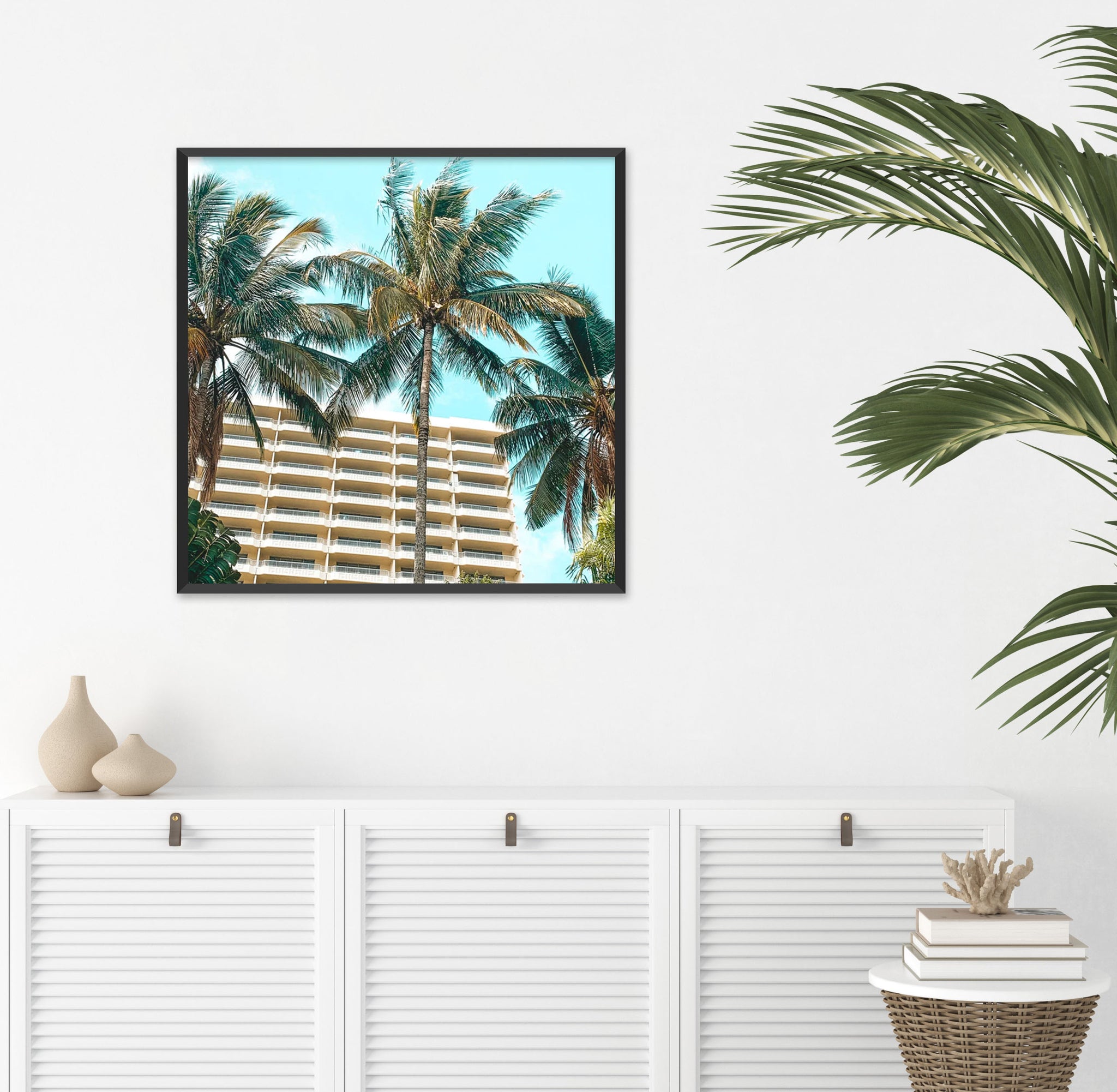 Lagoon Palms Canvas Print
