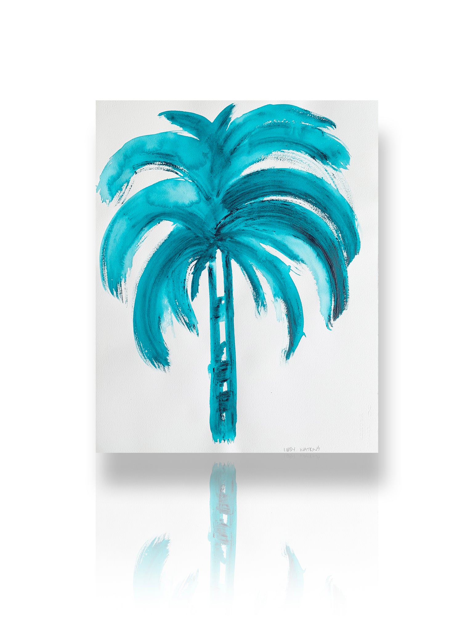 Signature Flat Fan Palm in Aqua