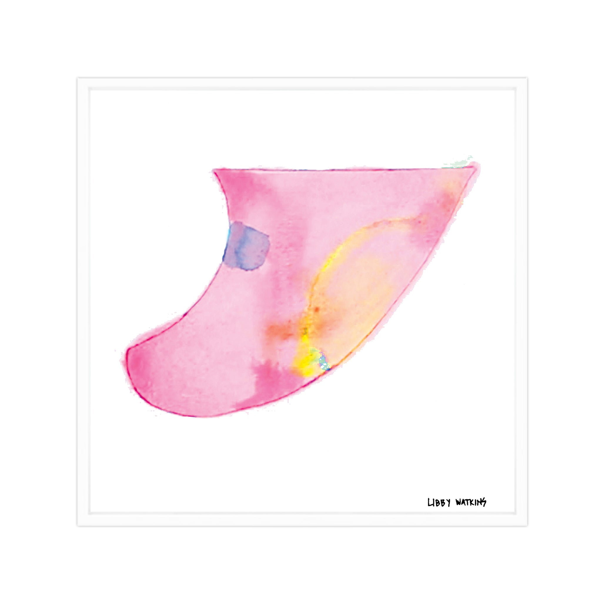 Pink Single Fin Canvas Print