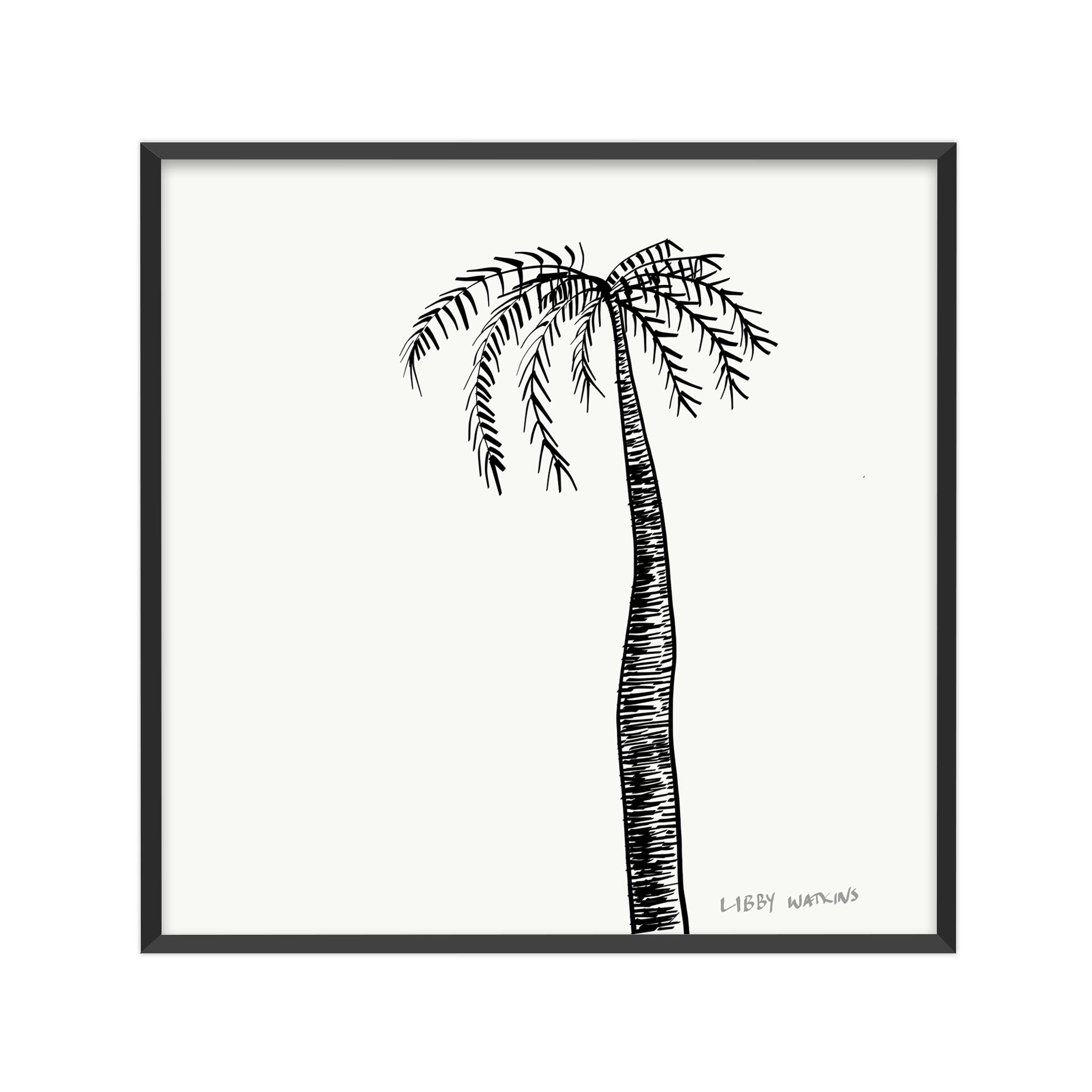 Signature Single Ink Palm Print Canvas Print