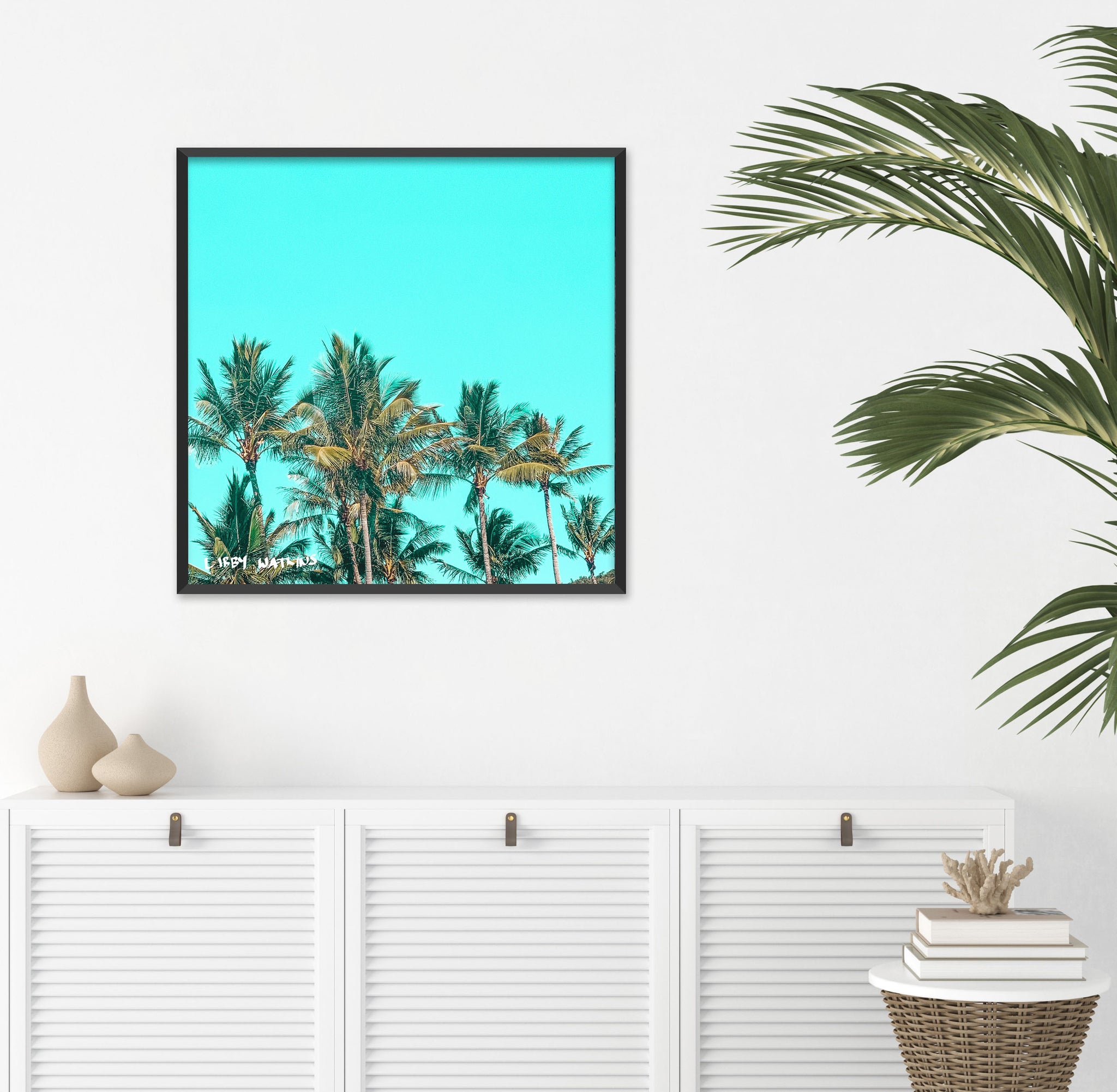 Sub-line Palms Canvas Print