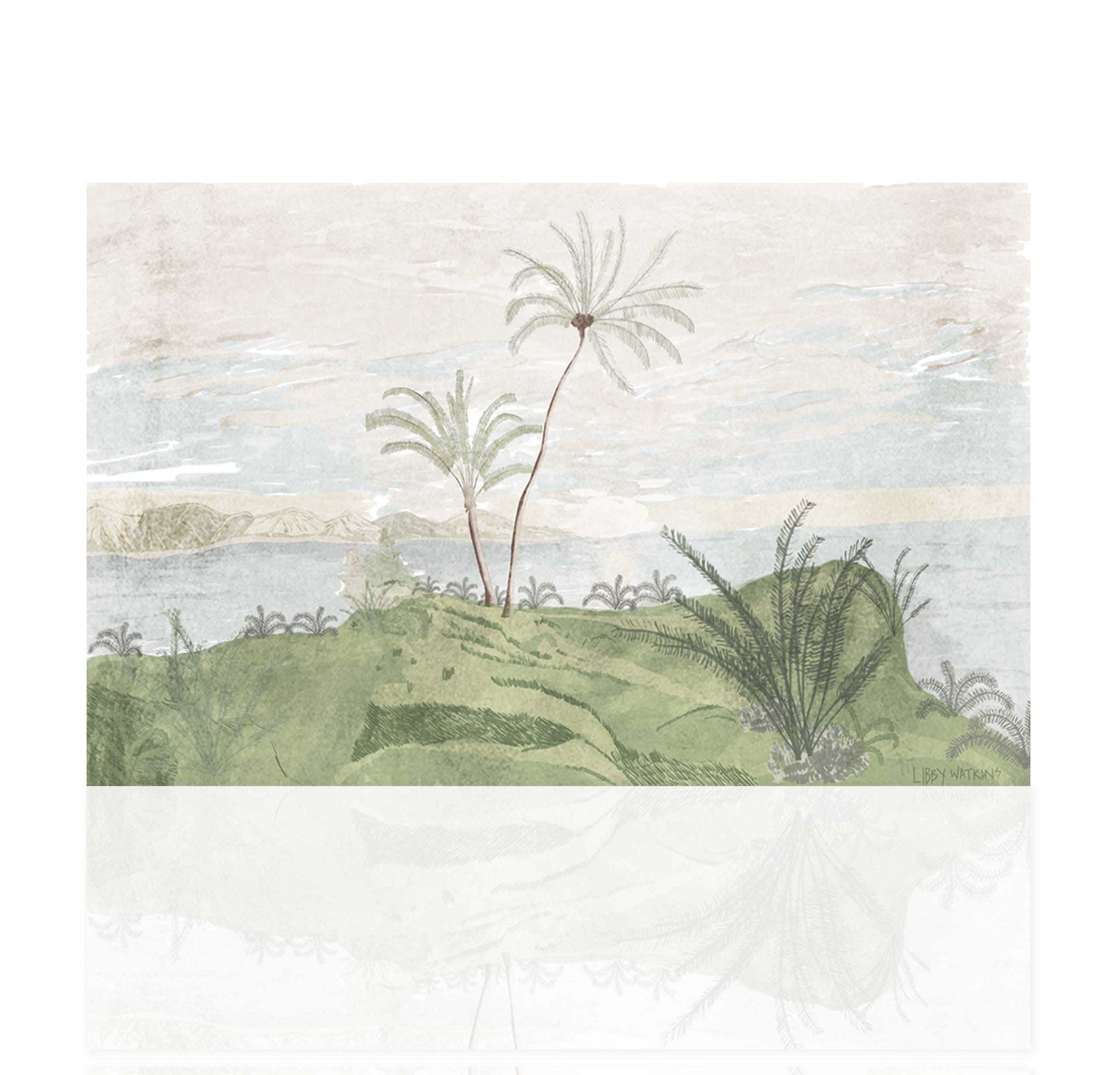 Vintage Tropical Escape Canvas Print