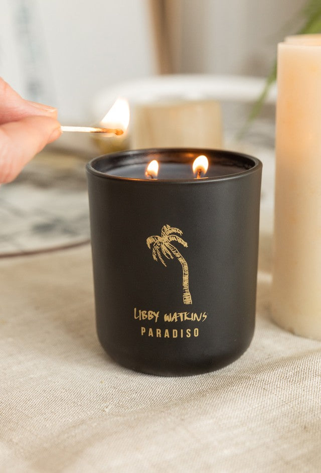 Black Ink and Gold Paradiso Candle Limited Edition